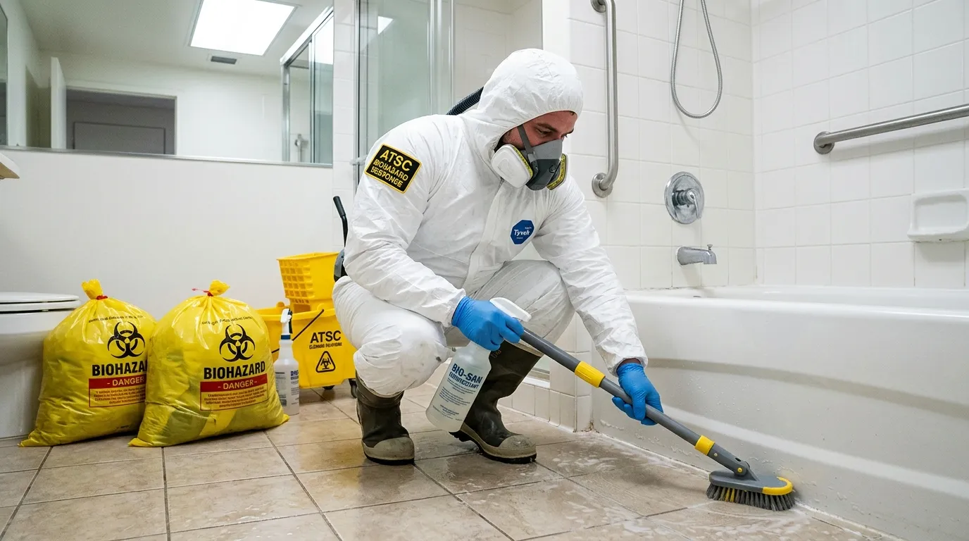 Decontamination equipment deployed for Blood Cleanup in Brookfield